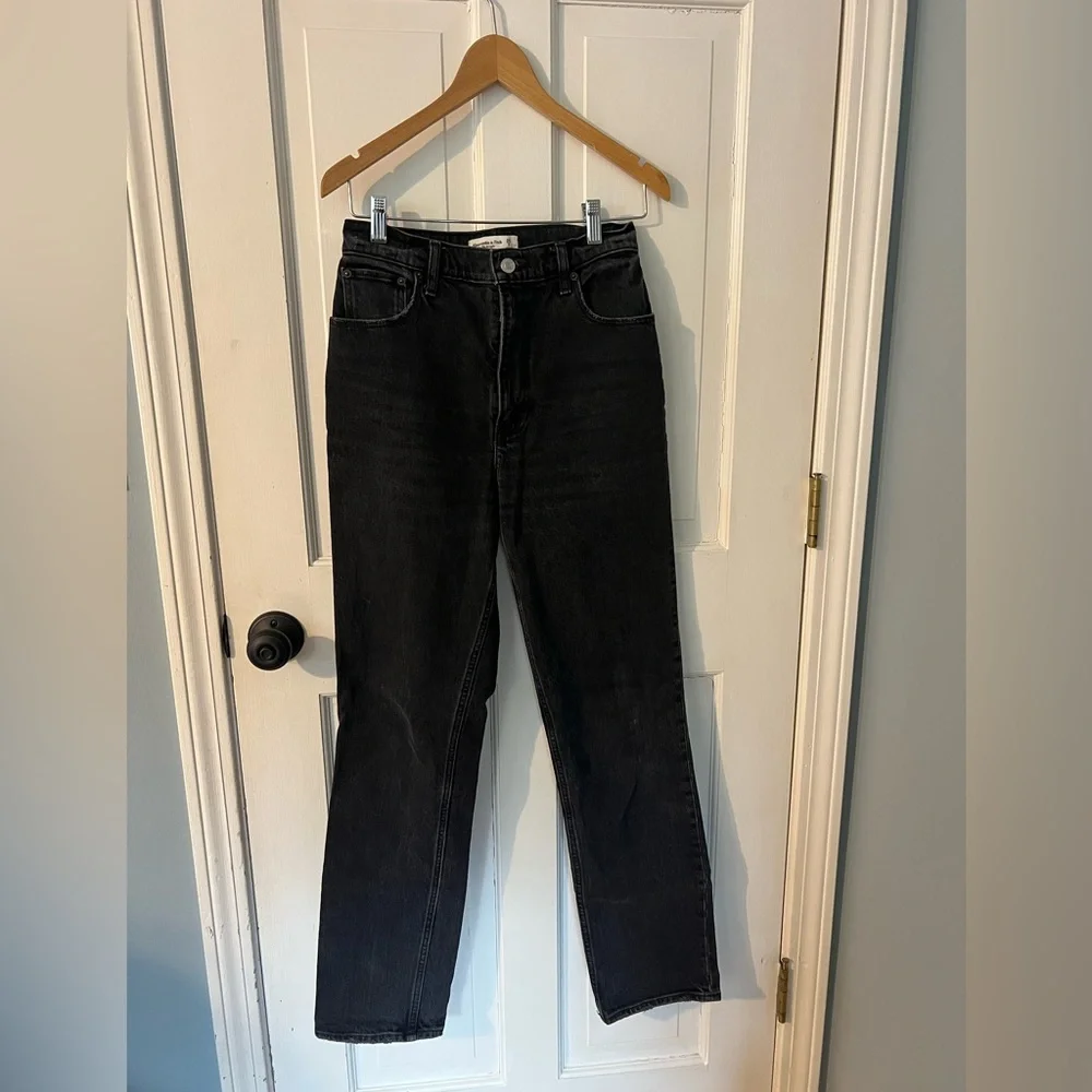 Abercrombie & Fitch 90s Straight Ultra High Rise 26 2 Long - Picture 3 of 5